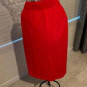 Red St John Separates pencil Skirt Size 12
